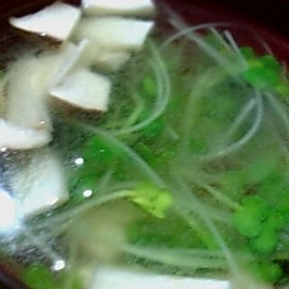 貝割れの中華スープ
